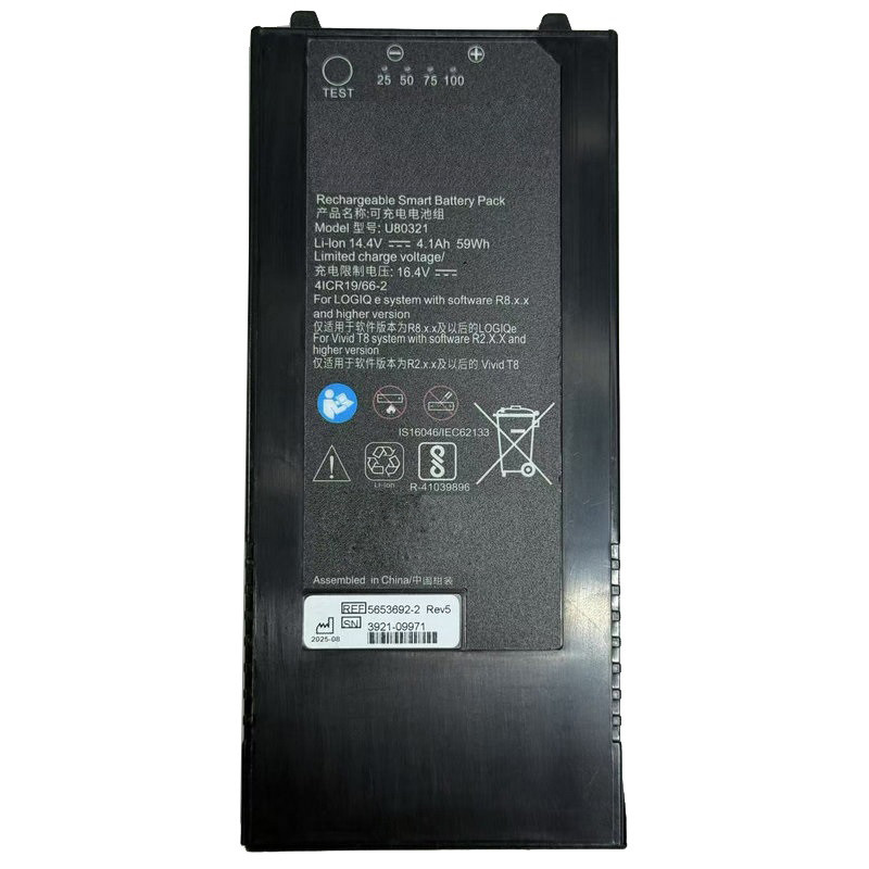 GE U80321 / 5451284 / LOGIQ / U80321-3R01 / 5451284-2 — Ultrasound System Replacement Battery product photo