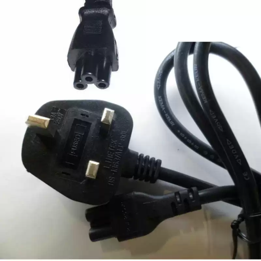 1.5m UK Standard 3-Pin Cloverleaf AC Power Cord / Adapter Cable