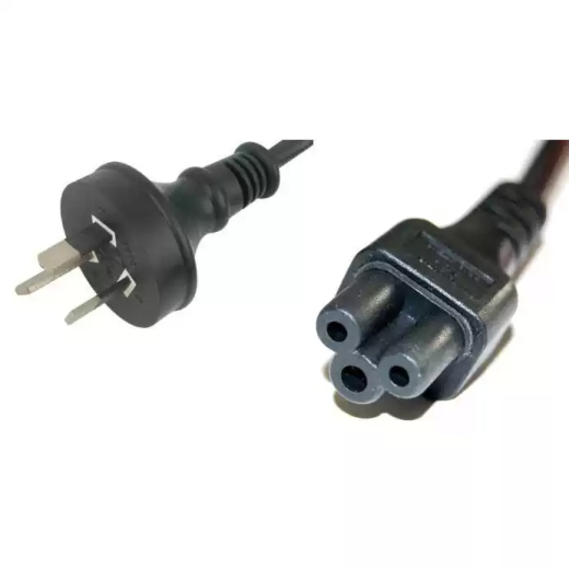 AU Standard 3-Pin Cloverleaf AC Power Cord for Laptop and Power Adapter