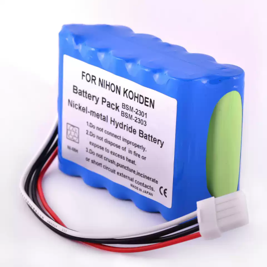 Replacement Battery Compatible with Nihon Kohden bsm-2300, 10HR-4/3FAUC-NK, BSM-2301A, BSM-2304A