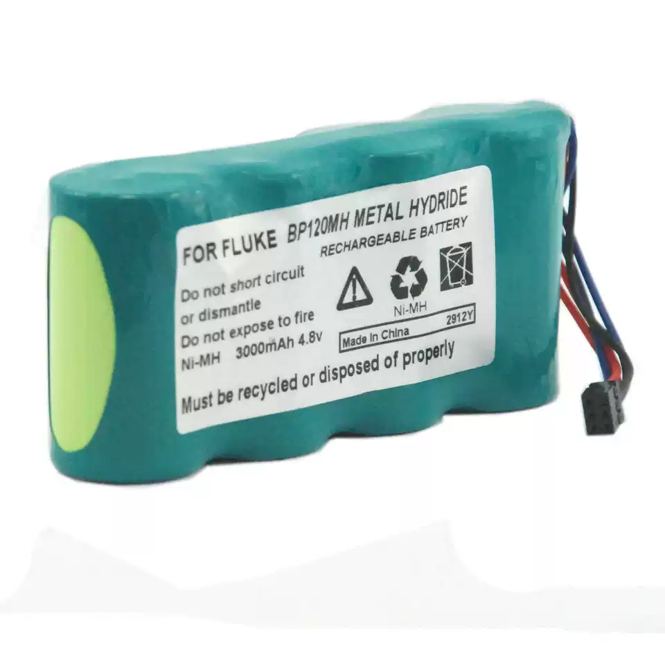 Replacement Battery Compatible with FLUKE BP120MH, 123, 125S, 125, F125S, 124, F43B
