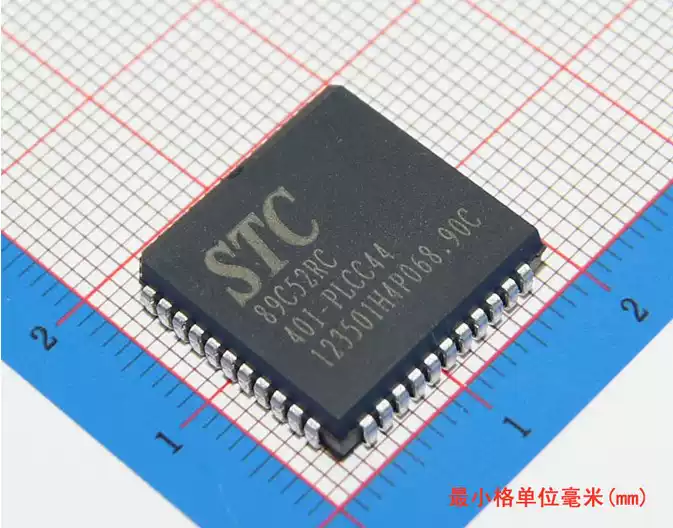 STC STC89C52RC-40I-PLCC44 8-bit Microcontroller IC