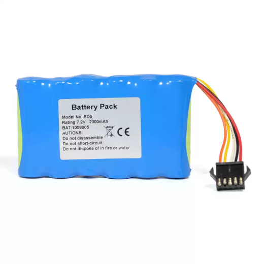 Rechargeable Doppler Replacement Battery Compatible with EDAN SD5, SD6, with Plug