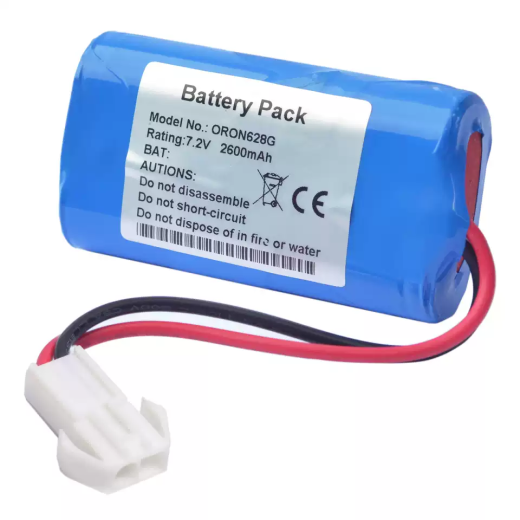 Rechargeable Battery with Plug Compatible with horron ORON628G, ORON-628G