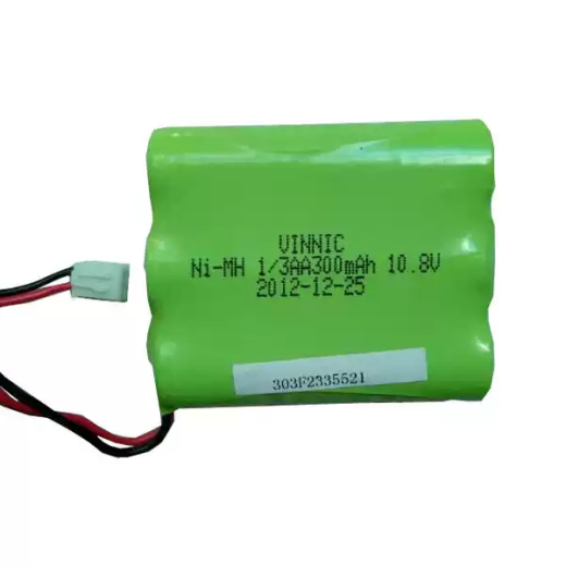 1/3AA 300mAh 10.8V Rechargeable Battery