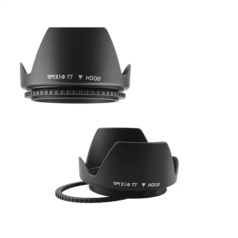 77mm Threaded Petal Lens Hood for 70-200 / 24-105 Lenses Compatible with Canon and Pentax