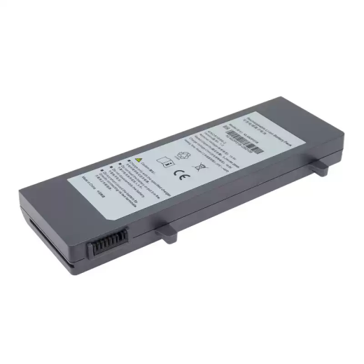 Long gray supplier-sourced battery candidate with end contacts and retaining tabs; KL4S2P31B is a supplier reference